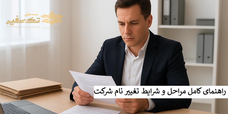 راهنمای کامل مراحل و شرایط تغییر نام شرکت
